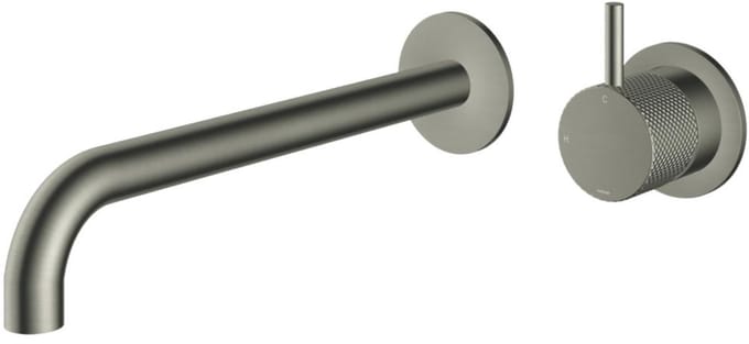 Hotbath Cobber X - Wastafelmengkraan - zonder Waste - Laag - Geborsteld Nikkel - Inbouw - Nikkel - V02