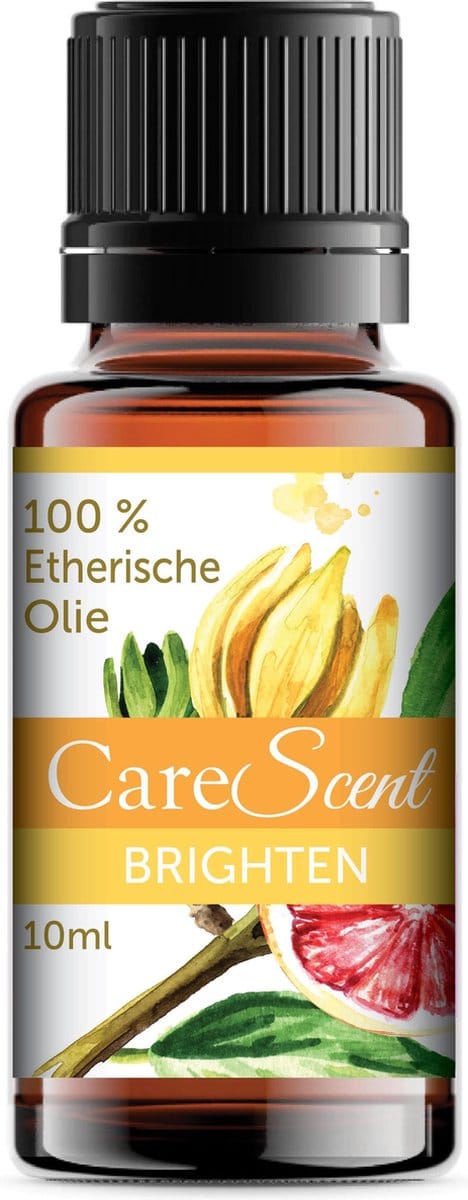 CareScent Brighten Etherische Olie - Bergamot - Ylang Ylang - Grapefruit - Essentiële Olie - Geur voor Diffusers - 10ml