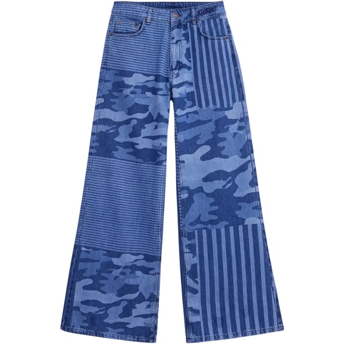 Jeans met hoge taille Kickers Huge