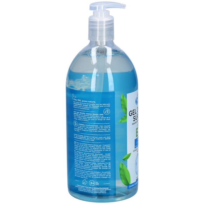 Mkl Douchegel Bio Z/parfum Pompfl 1l