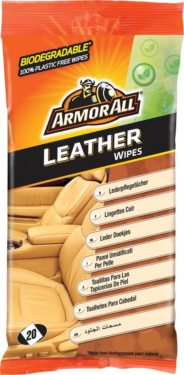 Armor All Reinigingsdoekjes Bio Leer 20 Stuks