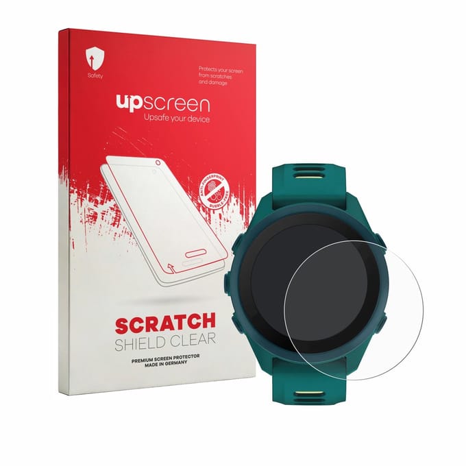 upscreen - Screenprotector voor Garmin Forerunner 170 Music - Folie Beschermfolie transparant