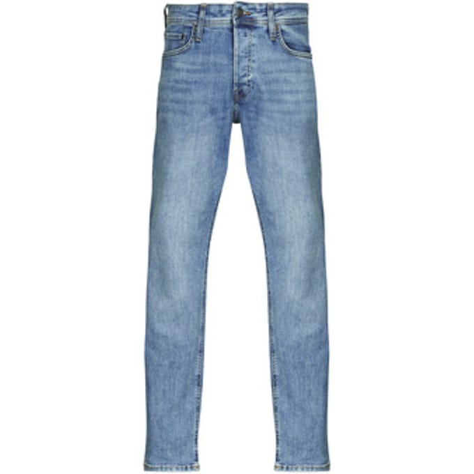 Jack & Jones blauwe heren jeans   Slim Fit   5-Pocket zakken   Knoop- en ritssluiting   Duurzaam   Regular waist Blauw 33/32