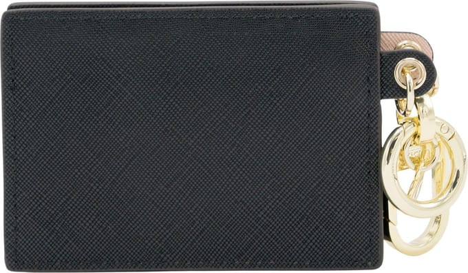 Guess Card Case Mirror Key Chain Dames Creditcardhouders - Zwart