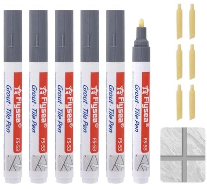 Afdichtingspennen Set van 6 - Waterdicht Vulmiddel voor Tegels en Muren