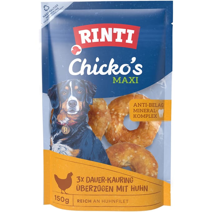 Rinti - Chicko permanente kluiven maxi met kip 3x50g (verpakking van 9) - rund