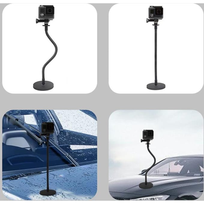 Hurtel Serie - Magnetische Sportcamera Houder - Gopro Compatibel - 54cm - Zwart