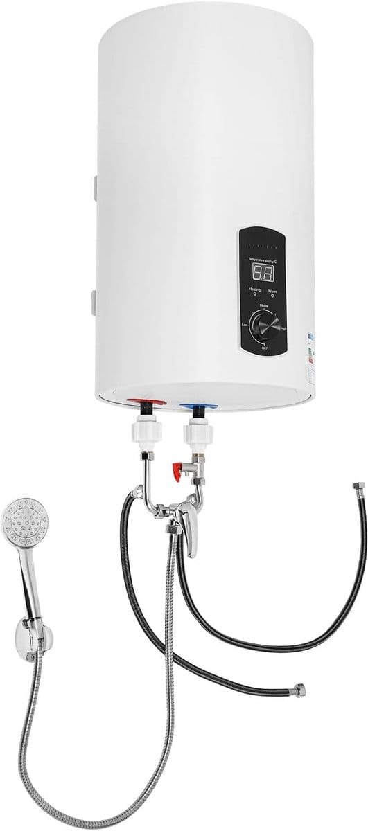 Elektrische Boiler - Tank Boiler - Keuken Badkamer - Instelbare Temperatuur - 30 Liter - Wit