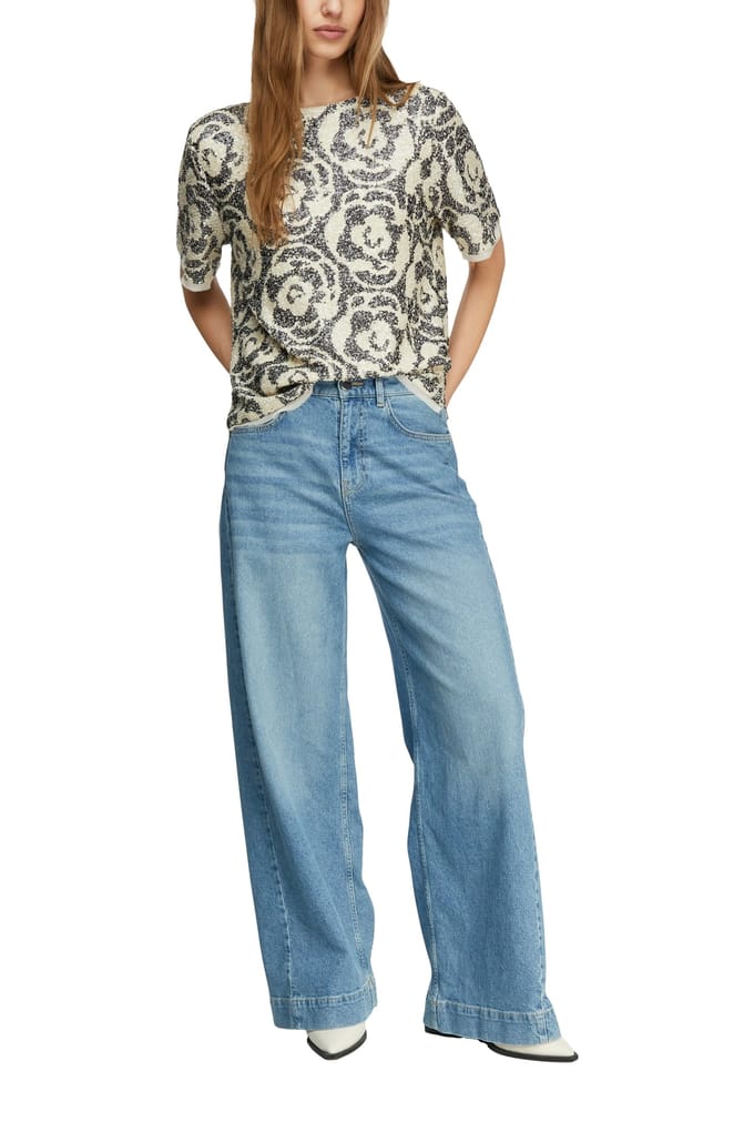 Comma  Blouses Marine Size: 46 | Blouses Outlet | Dames | Blauw
