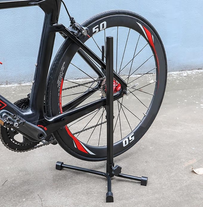 Fietsopbergstandaard Verticaal Boomtype Verstelbare Fietsreparatie Displayhouder Parkeerek gray