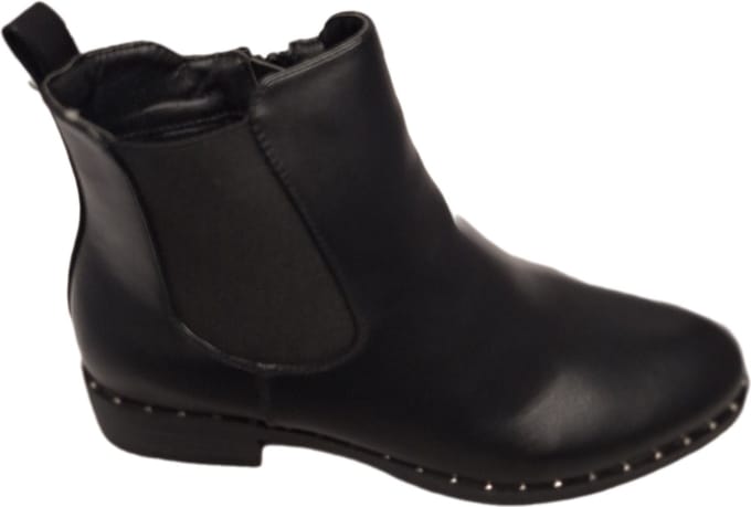 LUCKYSHOES-CHELSEABOOTS-LEDERLOOK STUDS LANGS ZOOLRAND-41