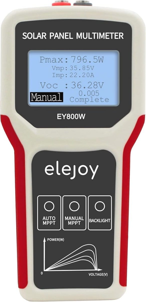 Zonnepaneel Multimeter - Digitale Meetapparaat voor MPPT Vermogen en Open Circuit Spanning