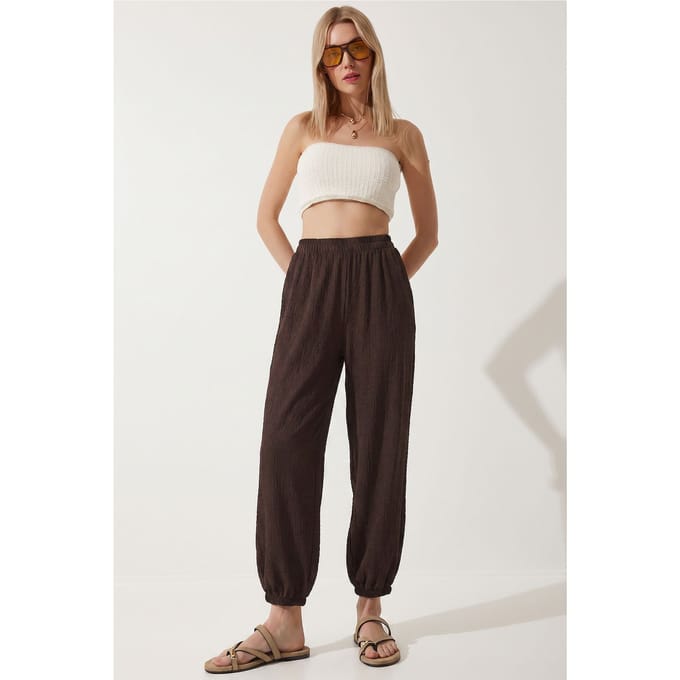 Dames Korte Crepe Salwar Broek