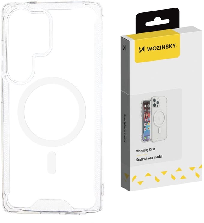 Wozinsky Clear Corner Case MagSafe - Telefoonhoesje - Samsung Galaxy S25+ - Transparant - MagSafe Compatibel