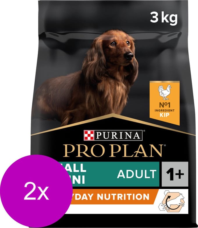 Pro Plan Dog Adult Small & Mini Breed Kip - Hondenvoer - 2 x 3 kg