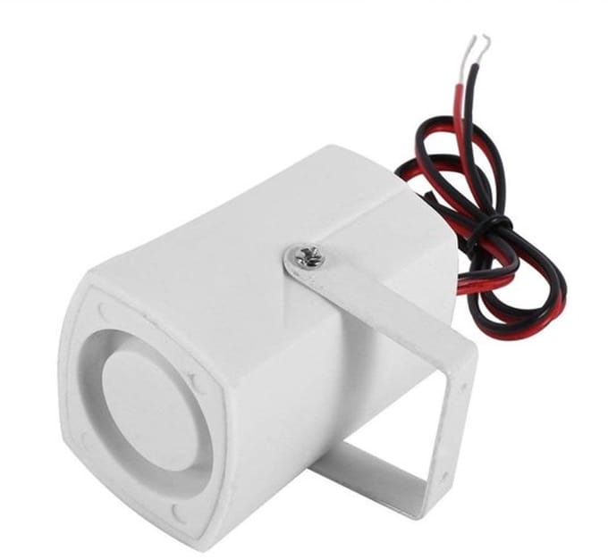 Allecto - Veiligheidsalarm - Mini Sirene 110dB - Wandmontage - Thuis