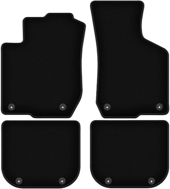 BASIC zwarte veloursmatten voor: Audi A3 8L hatchback (1996-2001)