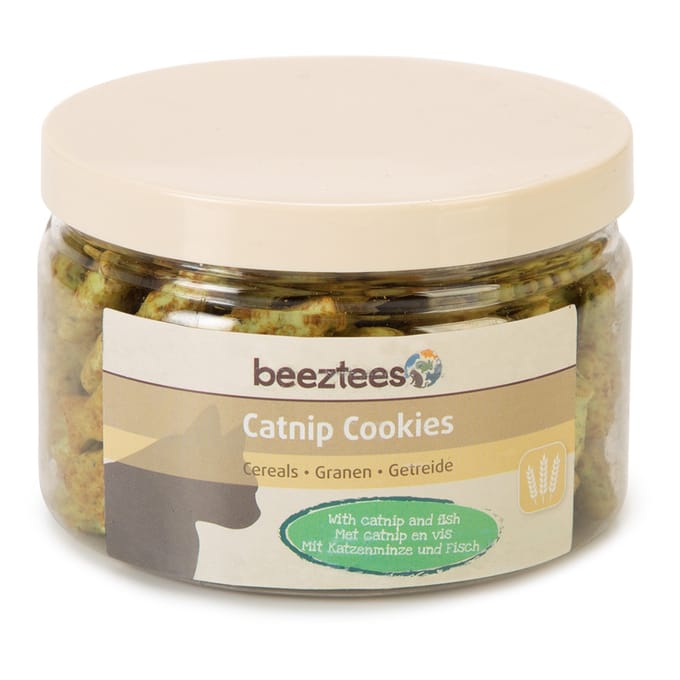 Beeztees Kattensnack Catnip Cookies Met Granen - 55 gr