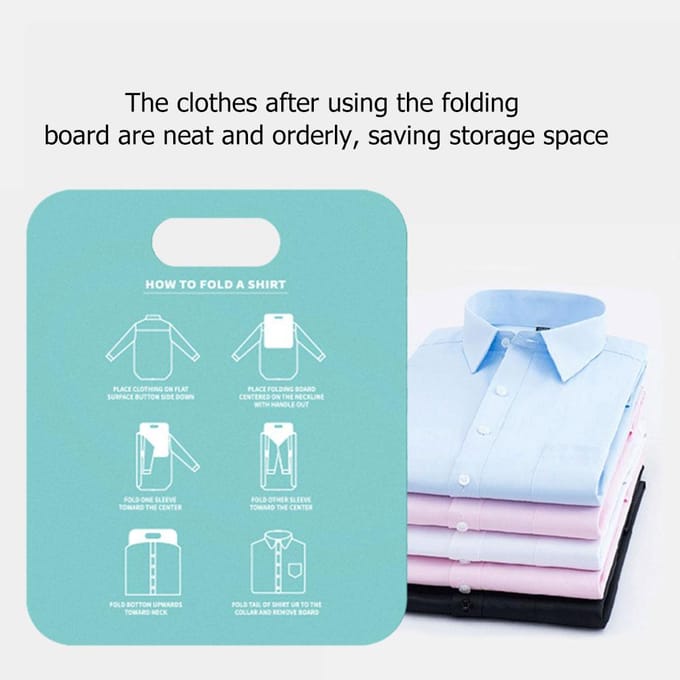 Chemise de ménage Foldines dossier blanchisserie vêtements support planche vêtements dossier placard adulte blanc