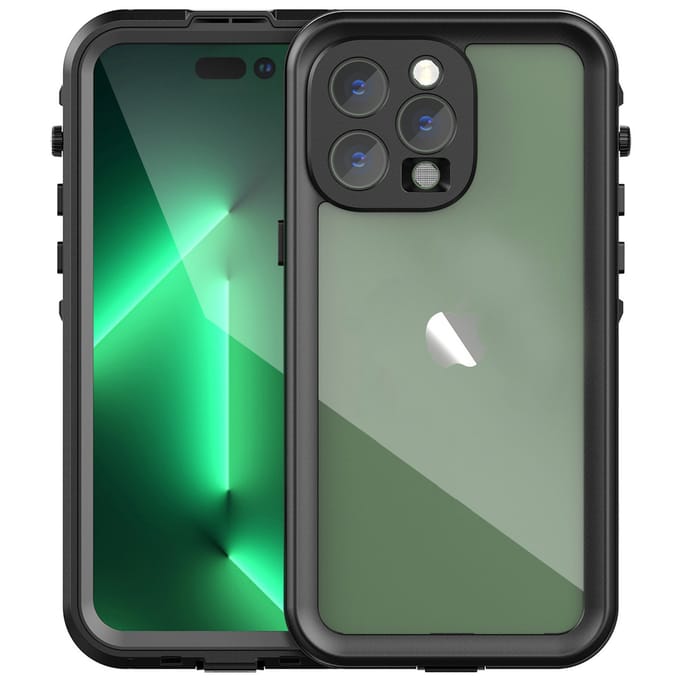 Redpepper Dot Plus Waterproof Backcover geschikt voor Apple iPhone 14 Pro Max - Zwart