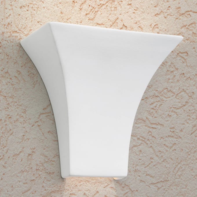 ORION Elegante, rechthoekige wandlamp ANTONIE in wit