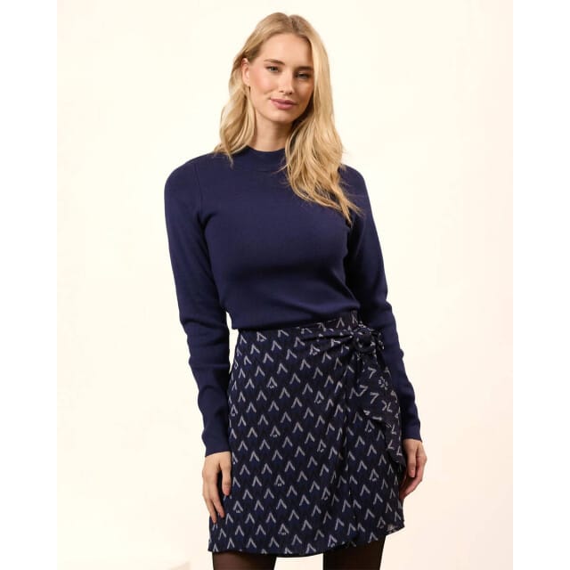 Lofty Manner Trui Sweater Eloise Qj200 414 Navy Blue Dames Maat - S