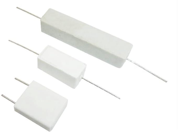 Weerstand Keramisch - Component Elektrisch - Schakelingen Bouwen - Non-inductieve weerstand - 10W 20 Ohm - Grijs