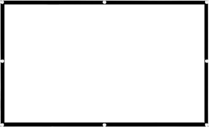 Projectiescherm - Film Scherm - Thuisbioscoop - Kreukvrij Polyester - 100 inch - Wit