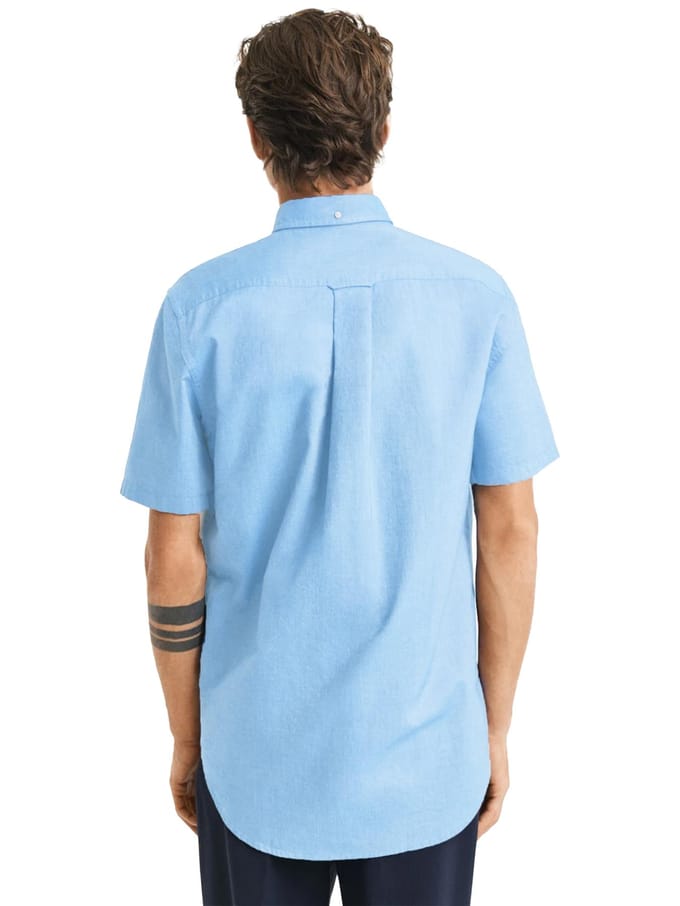Gant Heren Regular Korte Mouw Oxford Overhemd