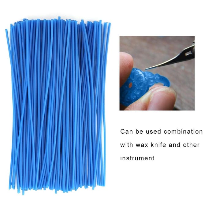 Dewax Wax Line Sieraden Modelleren Maken Ring Modelleren Maken Gereedschap (2 mm) blue