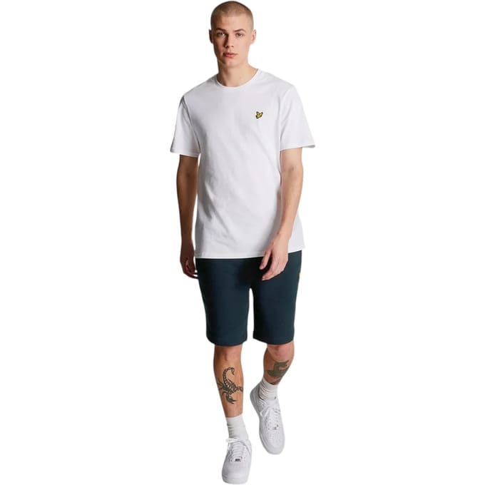 Lyle & Scott katoenen sweatshort - marineblauw