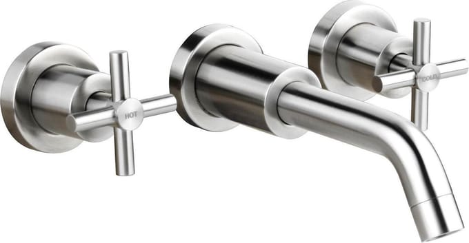 RVS wastafelkraan inbouw