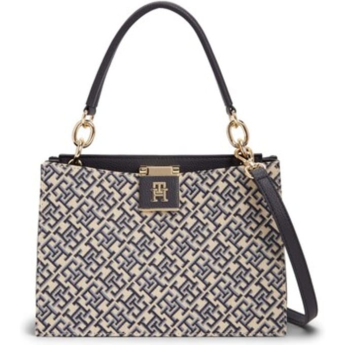 Handtas Tommy Hilfiger Th Her Med Satchel Jacqu