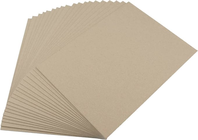 Grijze Kraft Board 1500micron 945gsm A5 formaat - 20 vellen