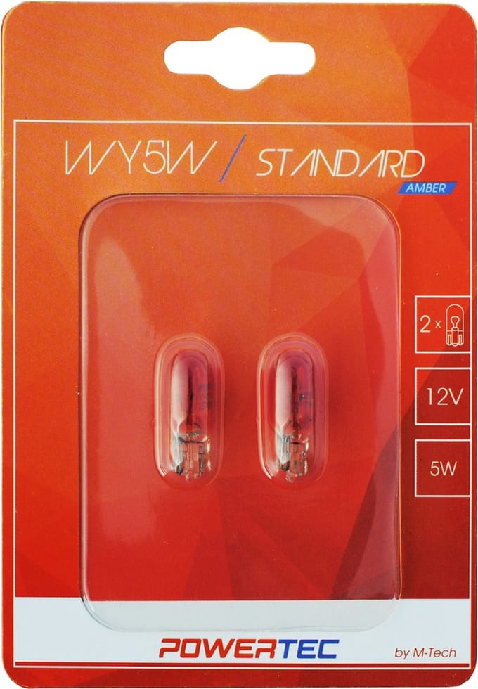Powertec W5W 12V - Standard oranje - Set