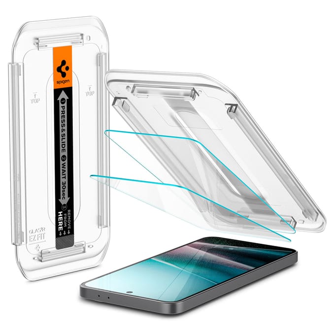 Screenprotector met montage frame geschikt voor Samsung Galaxy A36 - 2 Pack - Spigen