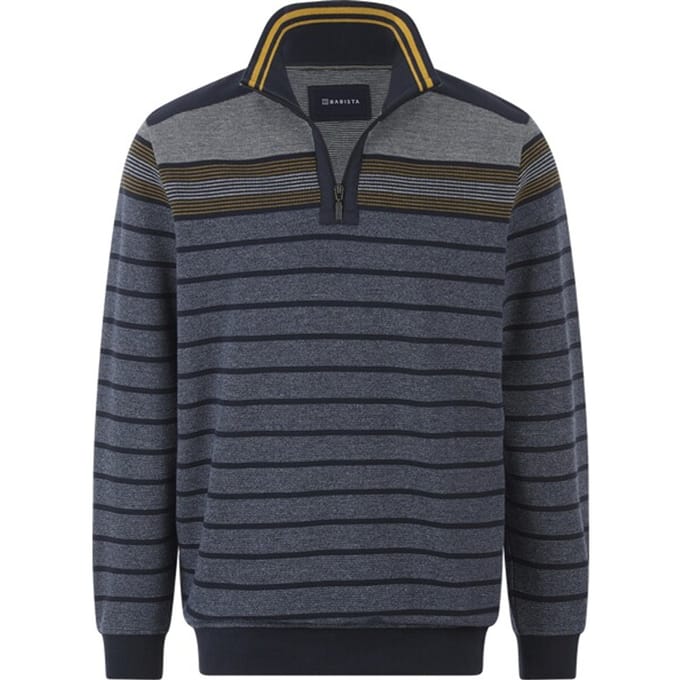 Babista herren Sweatshirt - 44/46 - donkerblauw - Plus Size
