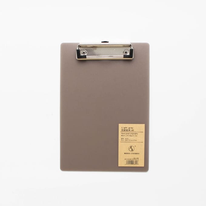 Bloc-notes A4 A5 A6, classeur, tablette d'écriture avec clip doré discret, presse-papiers, bloc-notes, classeur de documents