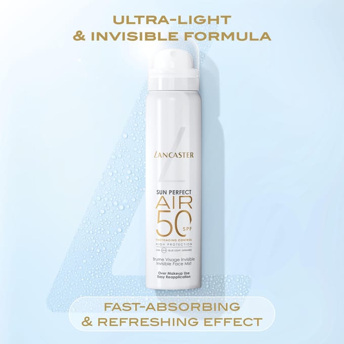 Lancaster Sun Perfect AIR Invisible Face Mist SPF50 mist Dames 75 ml