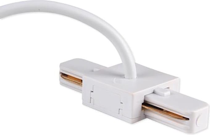 Spanningsrail Voedingsconnector - 1 Fase - Middenvoeding - Wit