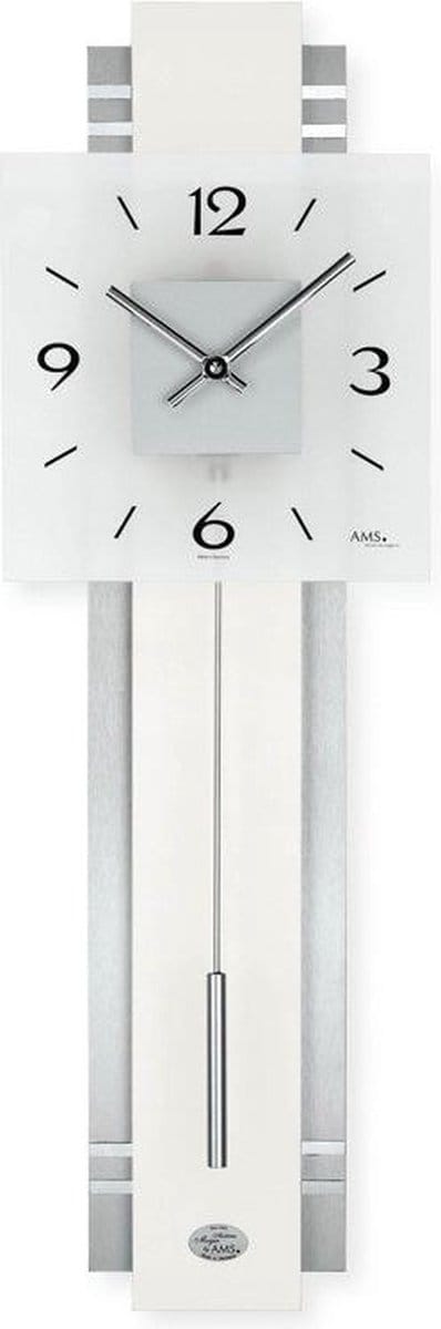 AMS 7302 Klok - Grijs - 68x22 cm