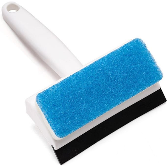 Douchewisser Dubbelzijdige Raamhor Schoonmaakborstel Efficiënt Comfortabele Greep Glaswisser voor blue