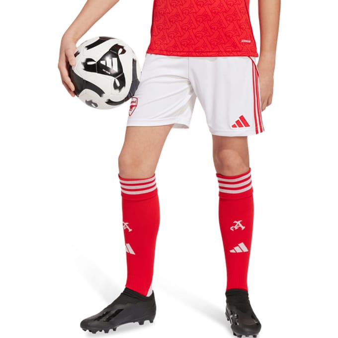 Adidas Arsenal 25/26 Korte Broeken Kinder - Wit - Maat 171 - 176 CM - Poly Mesh