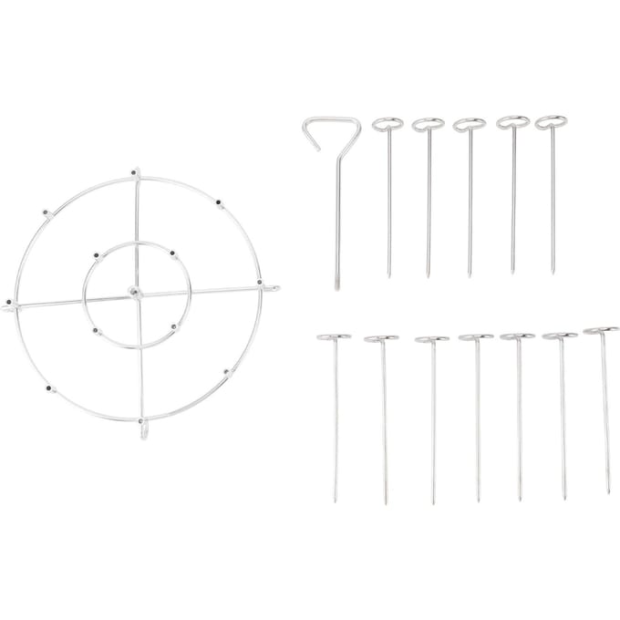 Support Broche Friteuse Type Vertical Polyvalent Économiseur d'Espace Acier Inoxydable 304 Support à Brochettes pour white