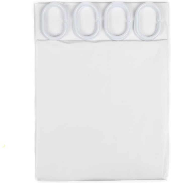 Benson Stijlvol douchegordijn - waterafstotend polyester - 180 x 200 cm - wit - inclusief 12 ophanghaken