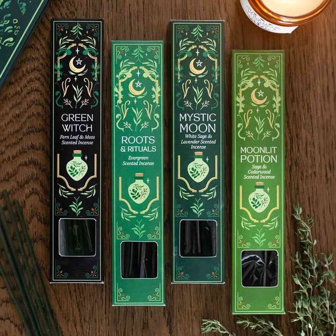 Something Different - Green Witch Incense Stick Gift Set Wierookstokjes - Groen