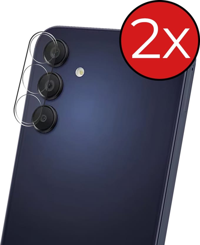 Camera Lens Protector - 2 Stuks - Geschikt voor Samsung Galaxy A35 - Camera Screenprotector - Beschermglas - Gehard Glas - Tempered Glass - Screen Protector