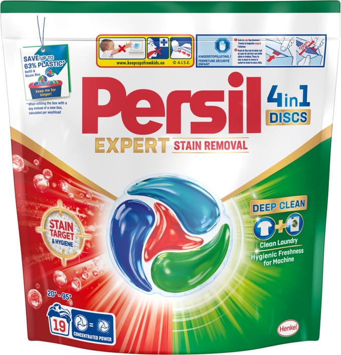 Persil Wasmiddelcapsules Discs Stain Removal - 19 stuks