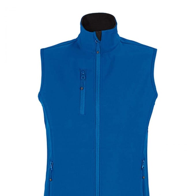 SOLS Dames/Dames Falcon Bodywarmer Softshell met rits (Koningsblauw)