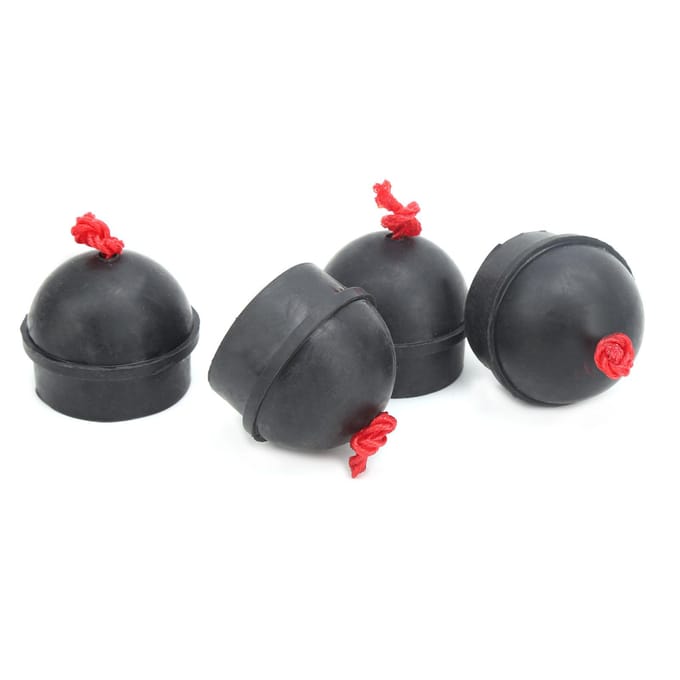 4 stuks Keu Chalk Houder Zak Rubber Biljart Pool Chalk Houders met Koord Accessoire Zwart zwart